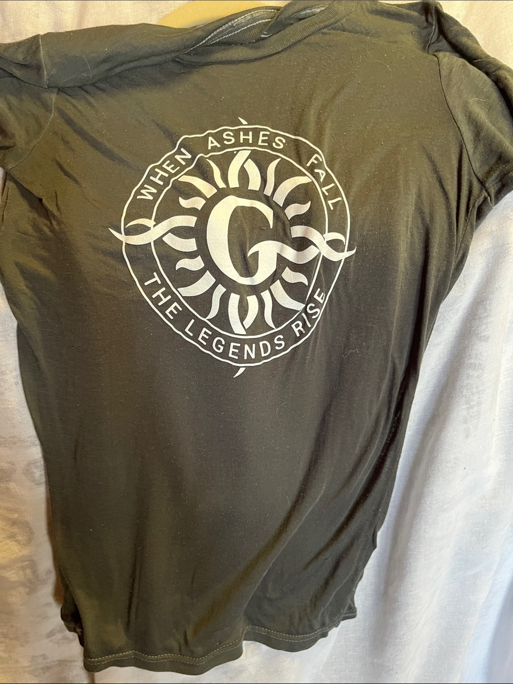 Black Graphic GODSMACK T with White Sun Emblem